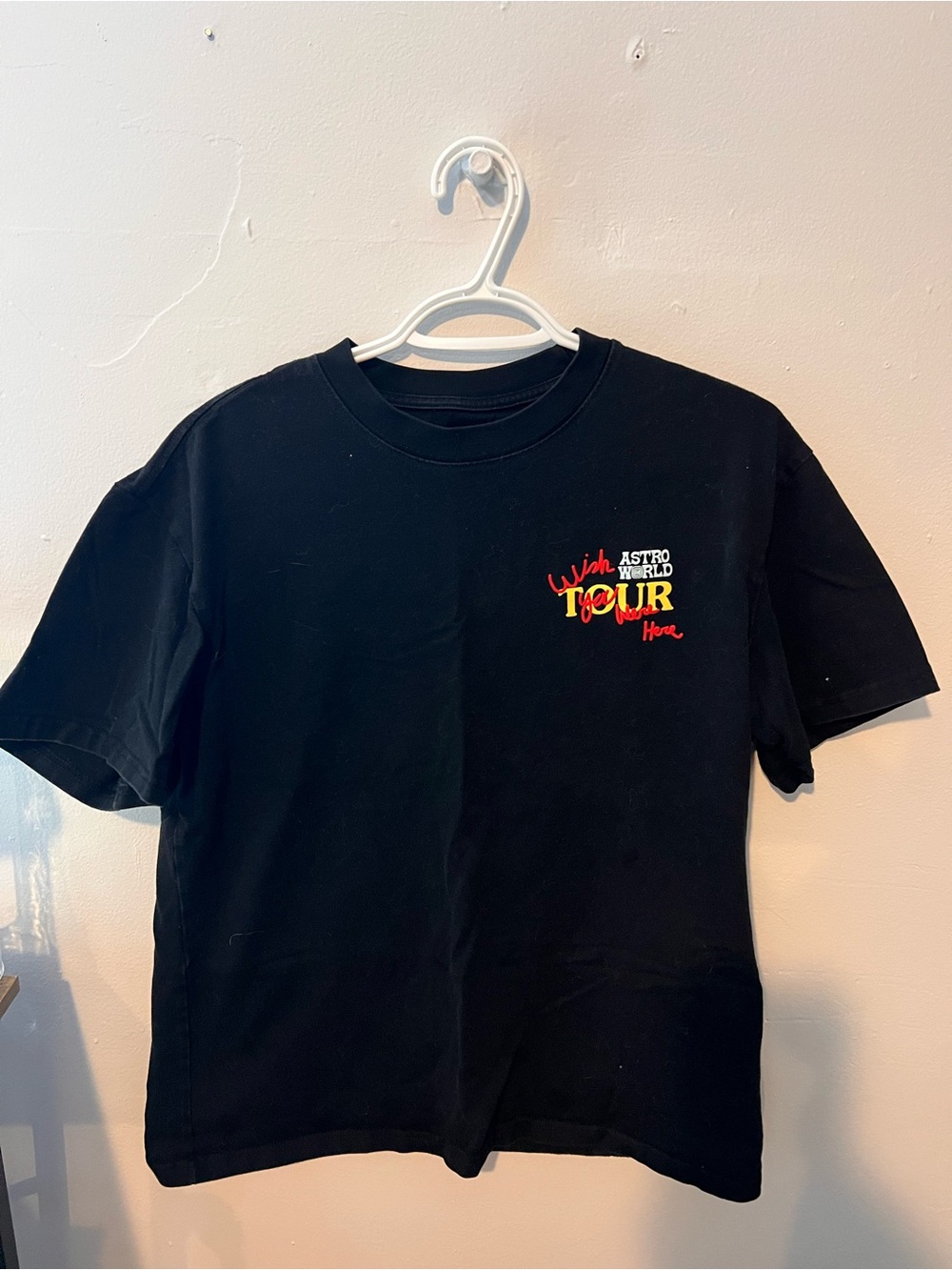 Black Short Sleeve Tour Logo Tee